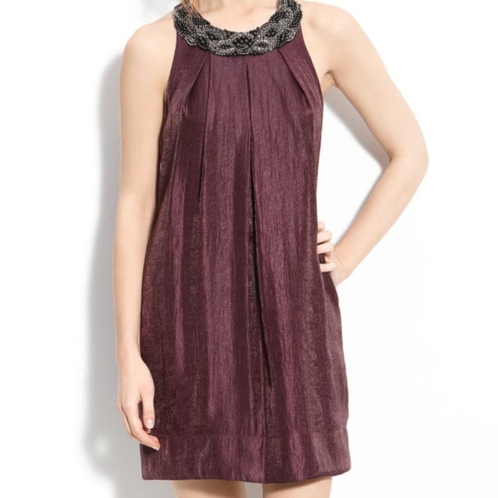Alexia Admor Plum Trapeze Dress Size S